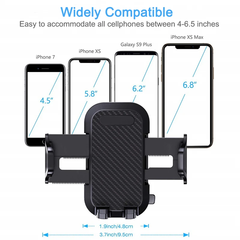 2022 New Long Arm Sucker Gravity Car Mobile Phone Holder Stand Universal Dashboard Clip Support For iPhone 11 PRO Accessories mobile holder for tripod