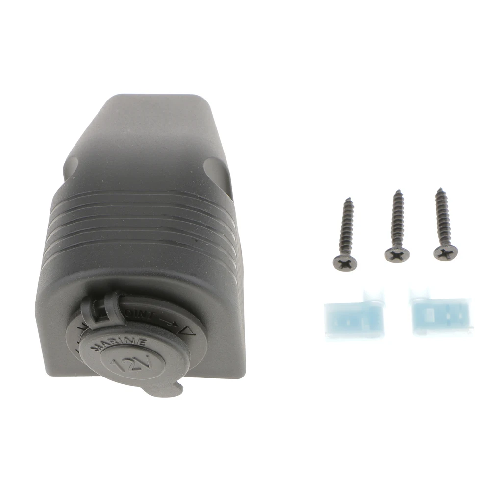 DC 12V Waterproof Motorcycle Cigarette Lighter Power Supply Outlet Socket