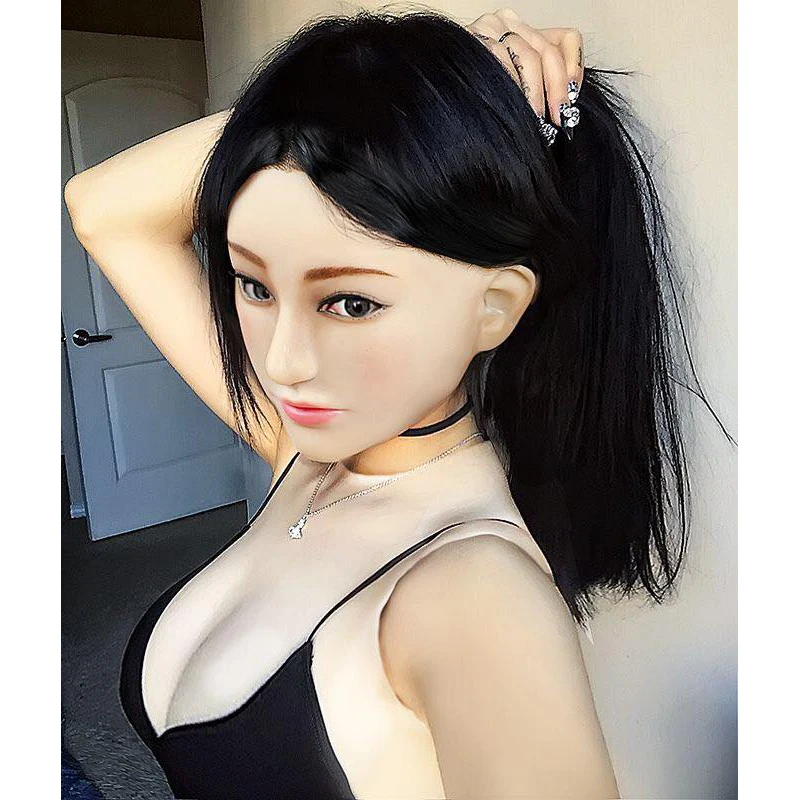 (M04A) ручная работа силиконовая женская маска Кигуруми для косплея DMS кукла