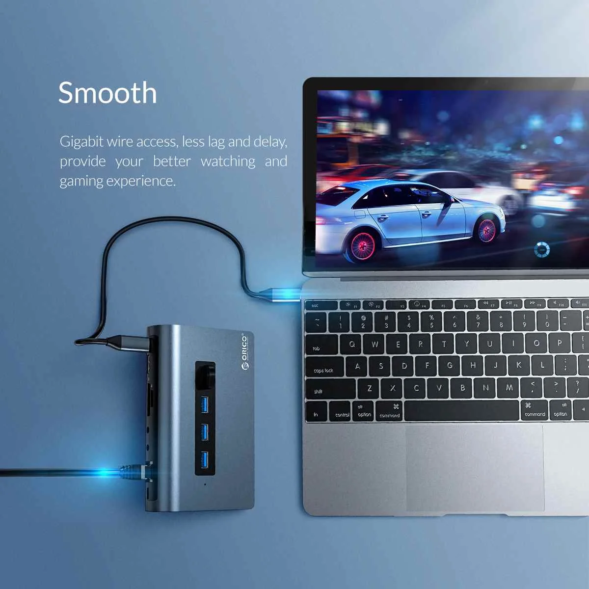 Orico 11 в 1 USB-C концентратор адаптер мульти HDMI USB3.0 PD 60 Вт RJ45 кардридер аудио OTG адаптер док USB разветвитель для MacBook huawei