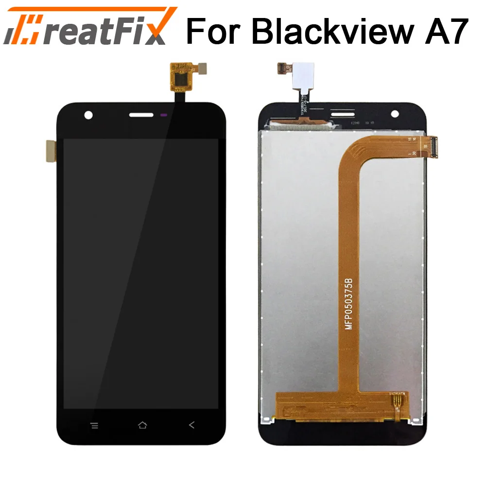 For A7 Black Протестированный для BlackView A7 pro ЖК-экран Замена аксессуаров для blackview A7 A 7 - Цвет: For A7 Black