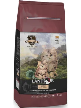 

Landor Kitten сухой корм для котят, Утка и рис, 10 кг.