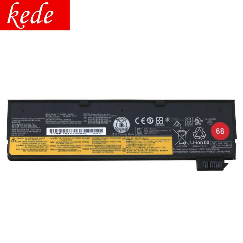 Аккумулятор kede для ноутбука Lenovo ThinkPad X240 T440S T440 X250 T450S X260 S440 S540 45N1130 45N1131 45N1126 45N1127