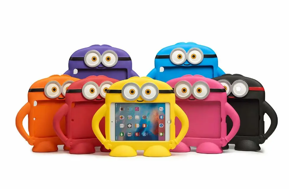 Маленький желтый человек Безопасный EVA пены противоударный ручной Стенд детский чехол для планшета для IPad 9,7 чехол для IPad 9,"+ ручка