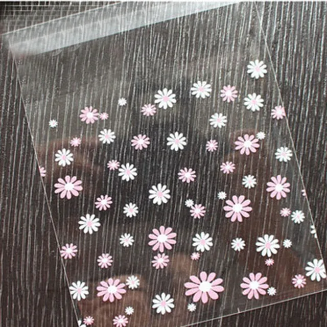 100pcs/lot 7cm Clear Candy Bag Transparent Plastic Bag Cookie OPP Bag For Wedding Birthday Party Decor DIY Gift Packaging Pouch B07