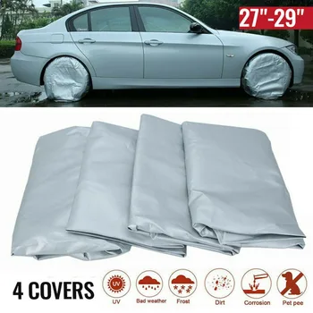 

Mayitr 4pcs 73cm Car Auto RV Trailer Camper Tire Wheel Cover Waterproof Sun Dirt Rust Corrosion Protector 27-29 Inch Accessories