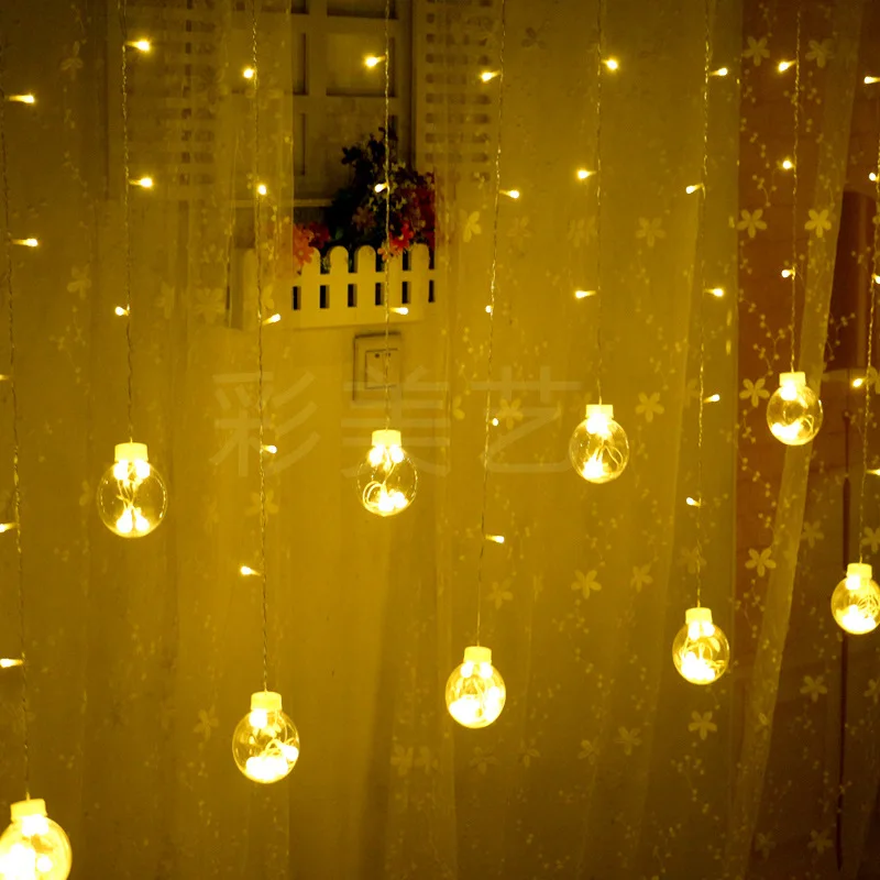 

Wish Orbs Curtain String Lights LED Cold Light Source Star Light Birthday Creative Proposal INS Decoration Romantic Ambience Lig