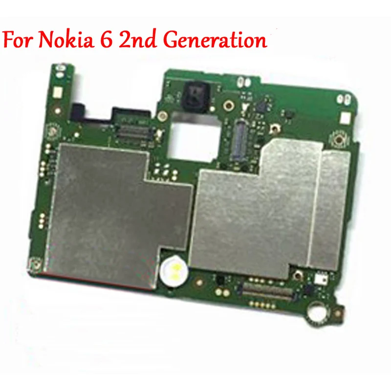Протестированная Полная работа оригинальная разблокировка мобильная электронная панель материнская плата цепи кабель для Nokia 6 2-го поколения версия 32GB