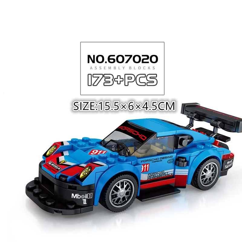 Speed Champions Technic City Assemble autos model Building Blocks supercar city Racing Car Bricks Toys for Children small bricks