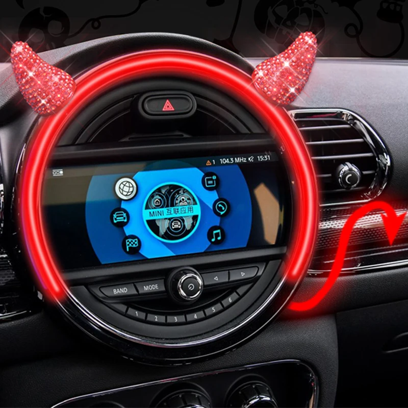 2 шт. Автомобильная наклейка для внутреннего интерьера для mini cooper F54 F55 F56 F60 R55 R60 R61Countryman JCW автомобиль креативный орнамент автомобильные аксессуары