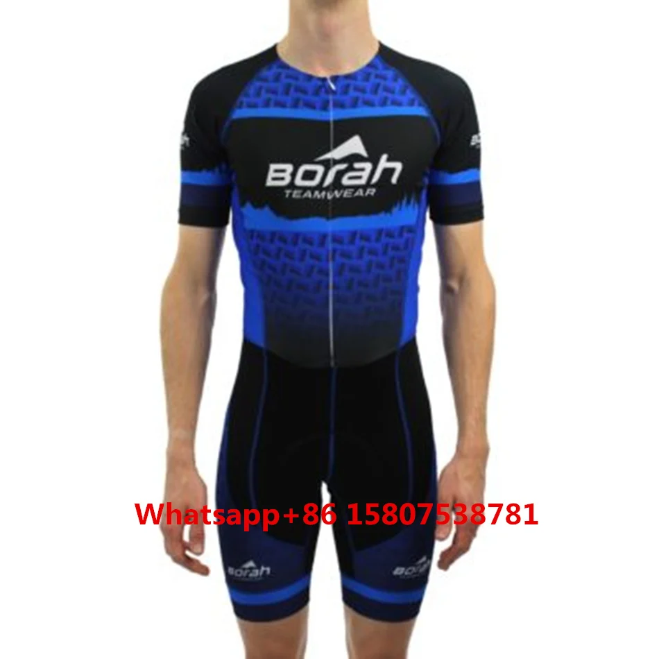 Triathlon 04 BORAH LS кожаный костюм на заказ Pro боди лайкра велосипедный Триатлон велосипед speedsuit maillot ciclismo летний костюм Мужская команда тепловой LS - Цвет: Triathlon 04