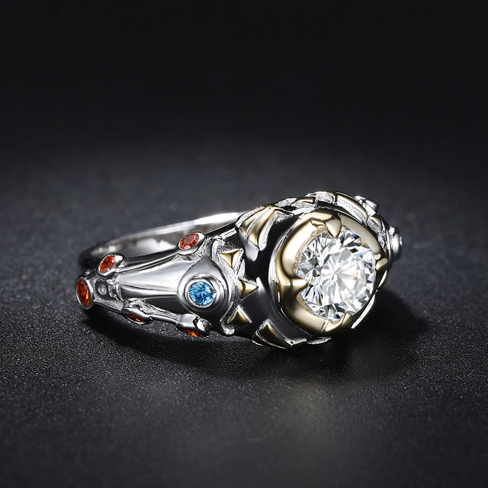 Серебряное обручальное кольцо Legend of Zelda Breathing of the Wild Link Sheikah slate Hylian Cable 925 пробы