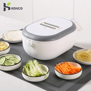 

Kitchen Mandolin Slicer Choppers Vegetable & Fruit Cutter Chopper,Food Storage Container Cutter for Potato,Tomato etc