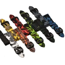 22 мм 24 мм 26 мм Камуфляжный цветной резиновый ремешок для мужских часов ремешок для samsung gear S3 классический для Panerai