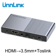 Unnlink HDMI аудио экстрактор конвертер UHD4K@ 30 HIFI 5.1ch SPDIF оптический Toslink RCA UHD4K для Chromecast Fire tv Stick Box Roku