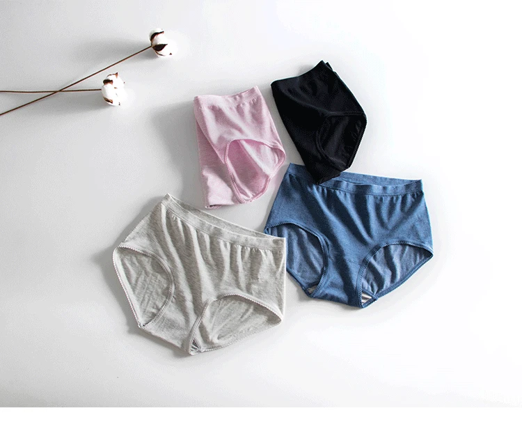 Knicker женские новые стильные женские Модальные Чистый хлопок промежность тонкий японский стиль смешанный цветной хлопок супер эластичность большой Siz