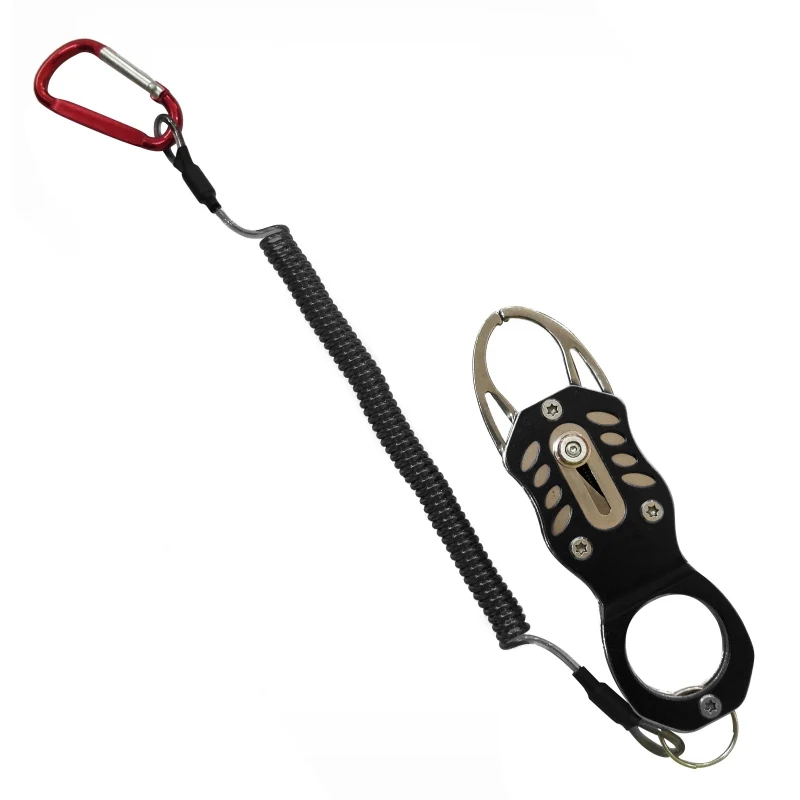 

Fish Control Device With Anti-Lost Cord Portable Fishing Catch Mouth Lip Gripper Grabber Catcher Fish Grip Hook Fishing Tools
