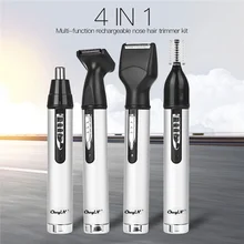 4 in 1 Electric Nose Trimmer for Men Rechargeable Hair Removal Face Eyebrow Ear Trimer waterproof Safe Face Care Shaving Trimmer