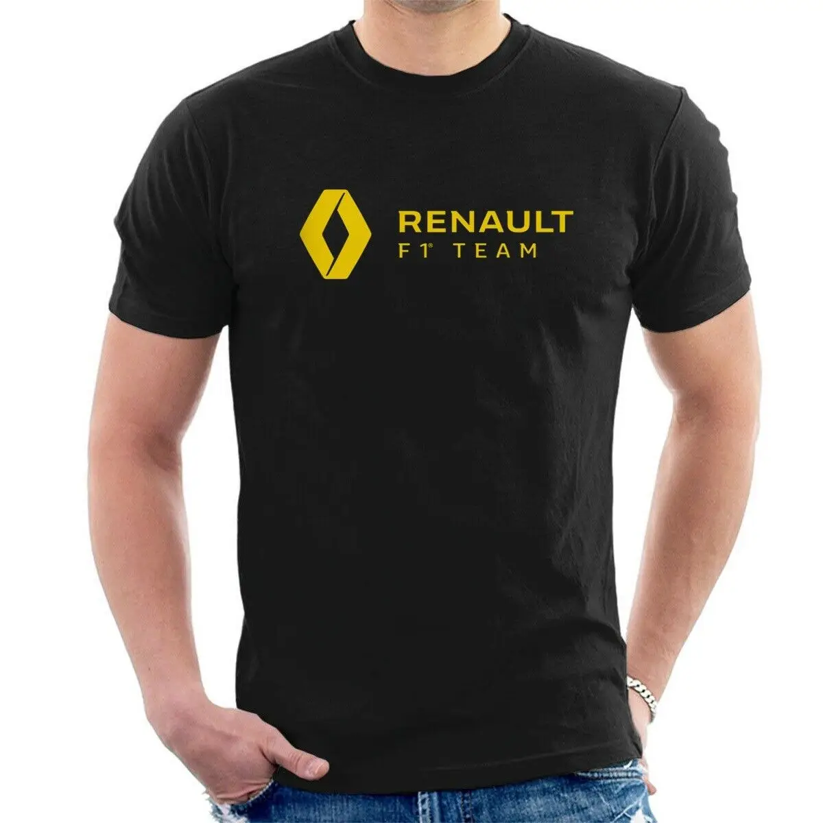 Renault F1 Tem T-shirt inspiriero T-shirt S-3XL T-shitts с коротким рукавом и круглым вырезом