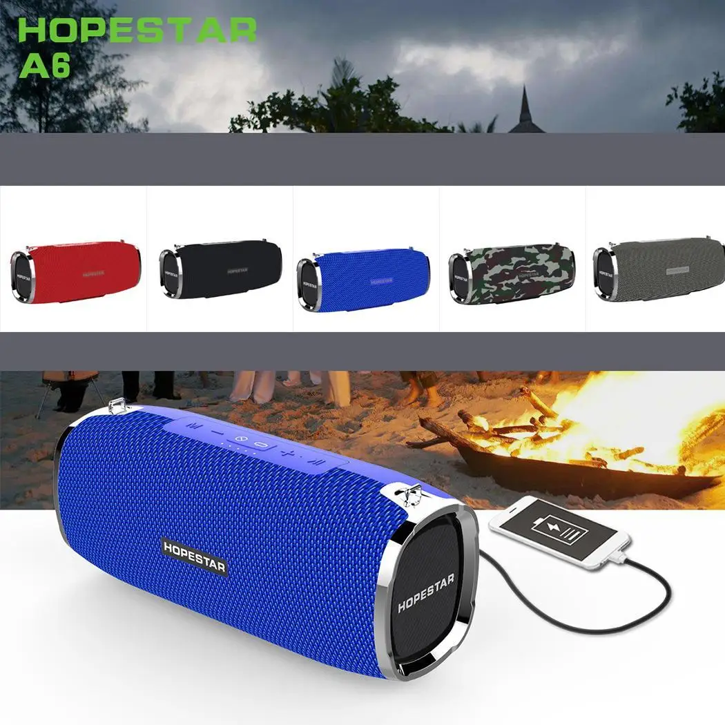 A6 портативный Водонепроницаемый Bluetooth динамик с power Bank беспроводной громкий динамик