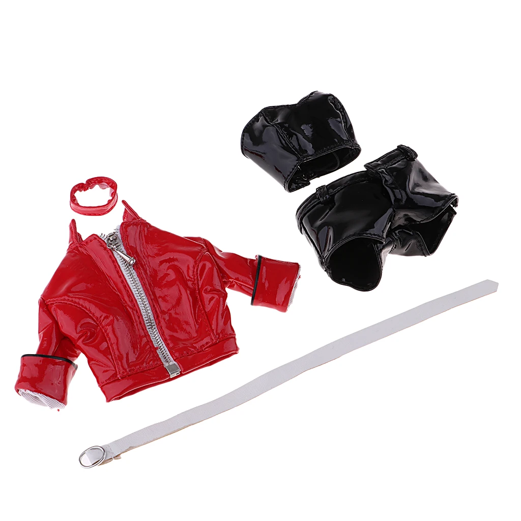 1/6 Scale Womens Clubwear PU Leather Clothing Kit for Hottoys, CY CG Girl, TTL, Enterbay 12 inch Female Figure Body Accessories