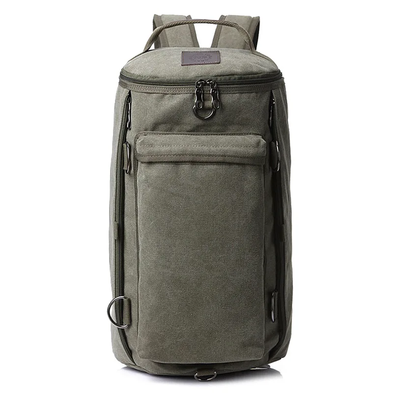 Для спорта на открытом воздухе, пешего туризма, кемпинга, брезентовый Рюкзак, военный тактический рюкзак, многофункциональные сумки на плечо, сумка для путешествий, рюкзак - Цвет: Army Green