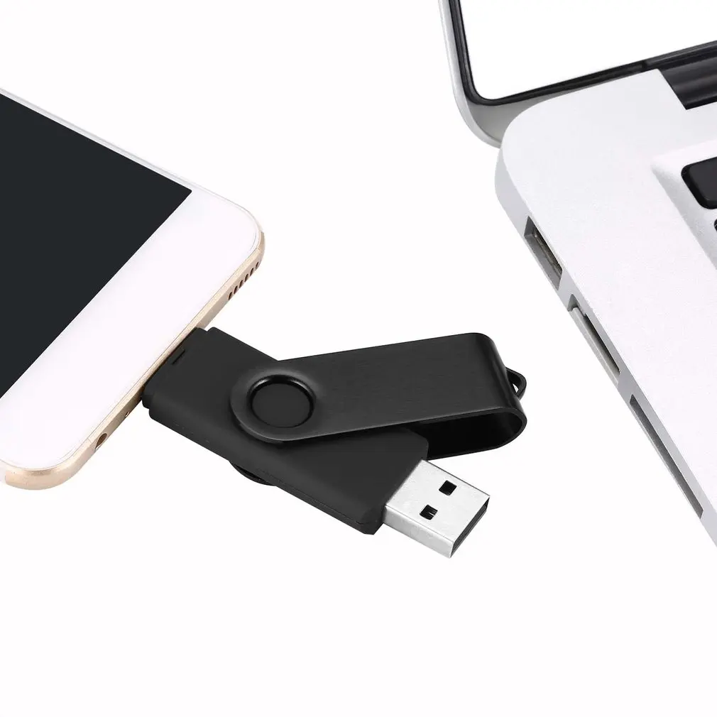 Портативный USB флэш-накопитель двойной интерфейс мобильного телефона двойного назначения U диск Прочный USB флэш-накопитель для телефона и компьютера