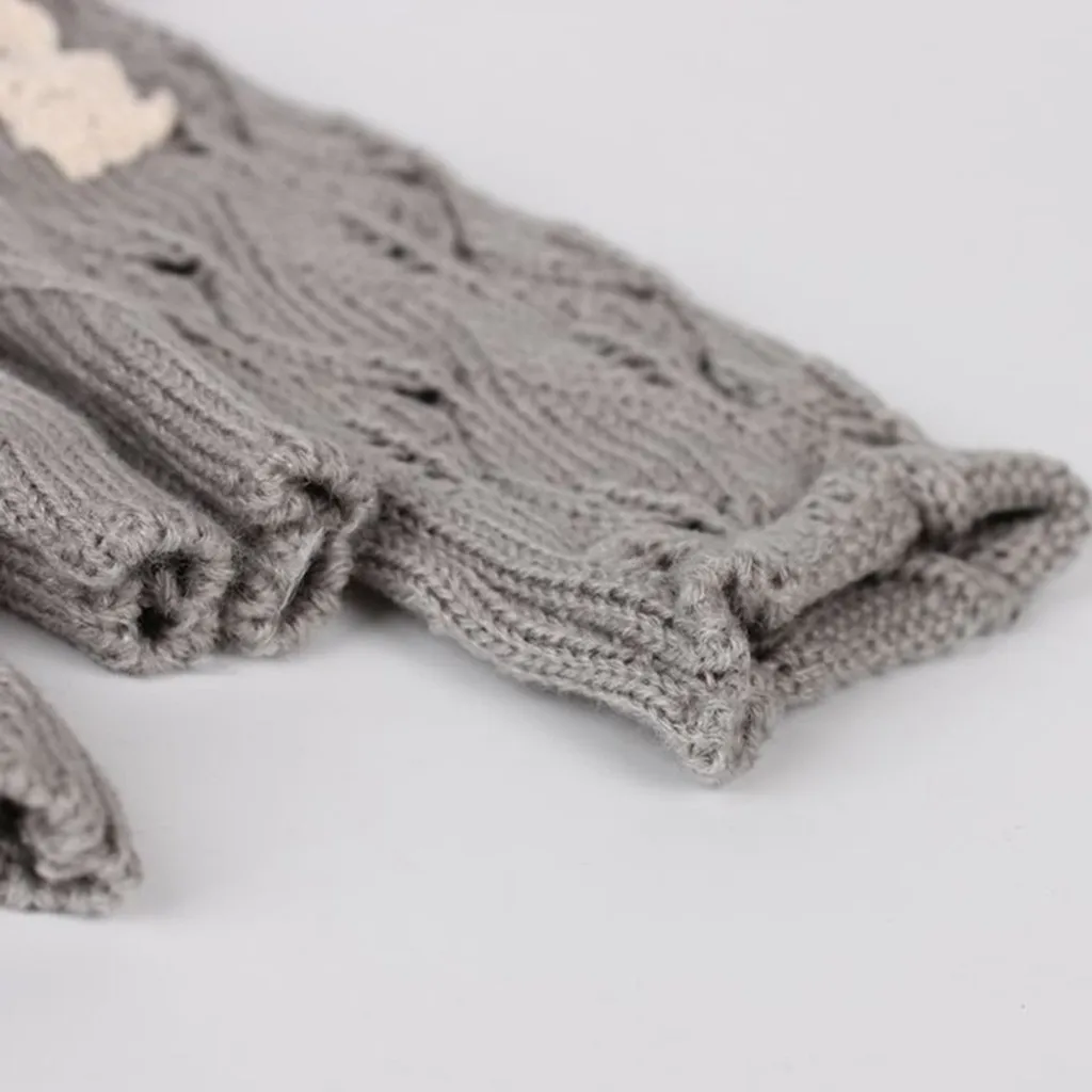 Winter Warm Gloves for Women Solid Lace Thick Gloves Knitted Fingerless Gloves Soft Warm Mitten Female Gloves Thicken Gloves