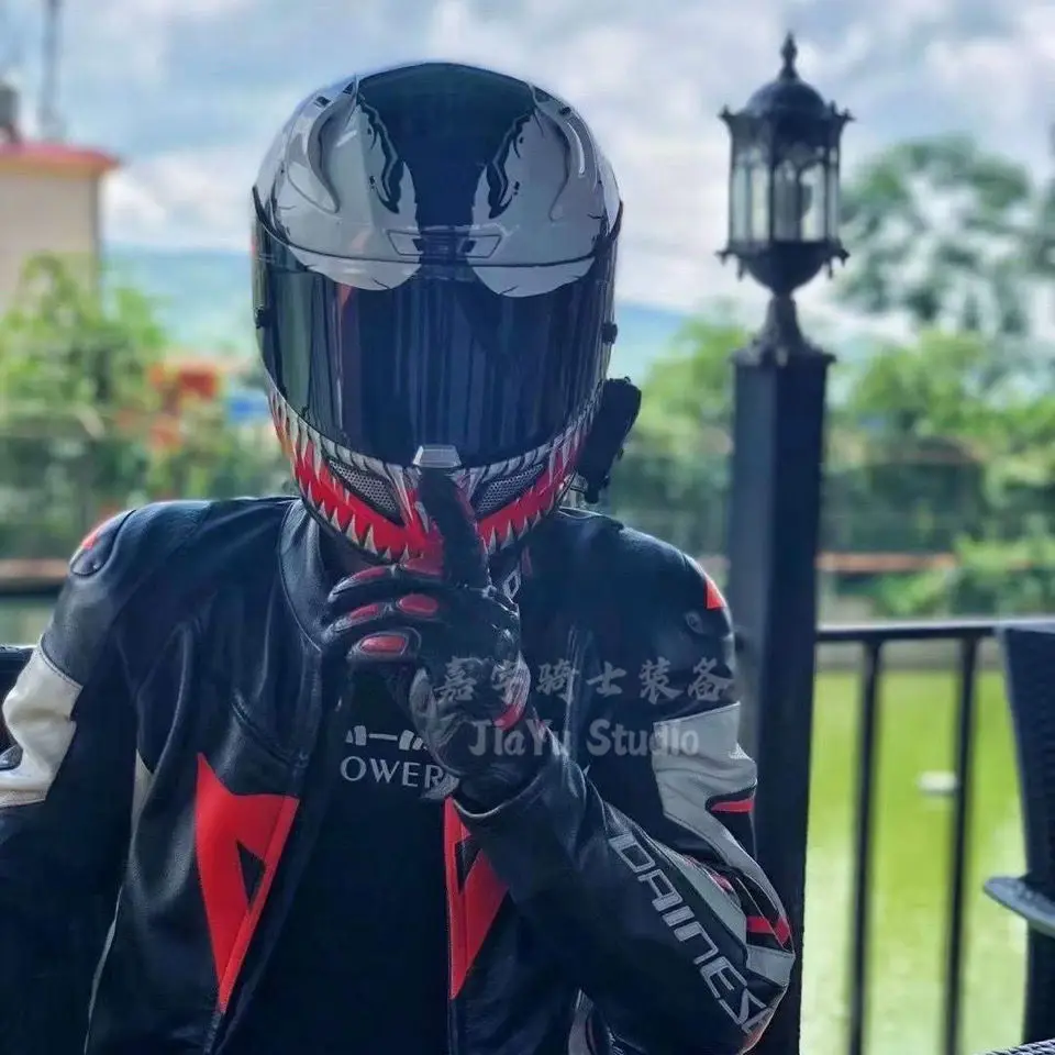 Disney Marvel League of Legends Venom Generation RPHA11 Helmet Motorcycle Full Unisex Four Seasons Domestic Top Version | Спорт и