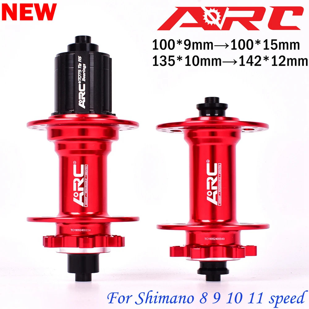 

ARC Front Rear Hub Set NBK Bearings 32 Holes Quick Release Thru Axle 435g/pair Mountain Bike hubs 8 9 10 11 Speed 120 Click