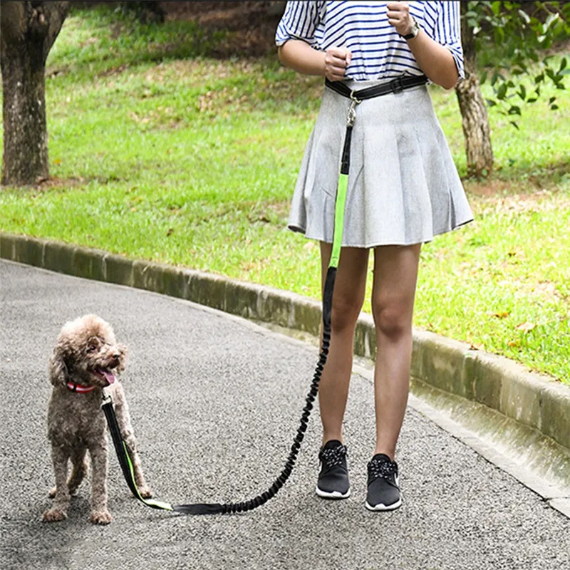 

Dogs Hands Free Leash Leash Running Jogging Lead Elasticity Hand Bag Harness Collar Freely Adjustable Waist Rope Waist Belt