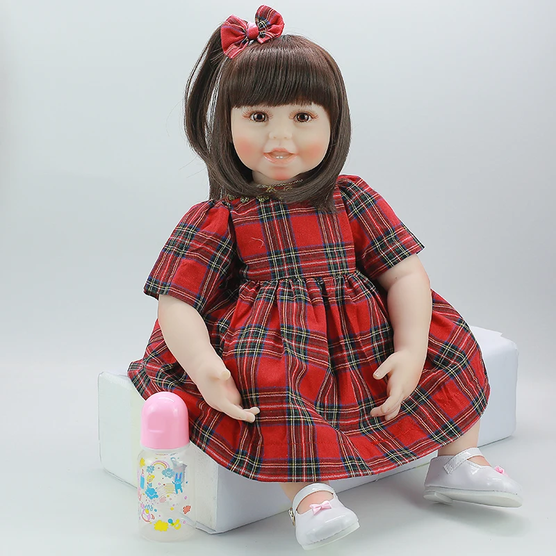 Кукла Reborn 55 см Мягкая кукла из силикона Boneca Женская Кукла Brinquedos bebe сюрприз блонд принцесса reborn кукла