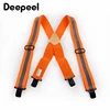 Deepeel 1pc 5*110cm Men's Work Clothes Suspenders Elastic Wide Adjustable X Type Strap Fluorescent Orange Tool Stripe SlingSP077 ► Photo 2/6