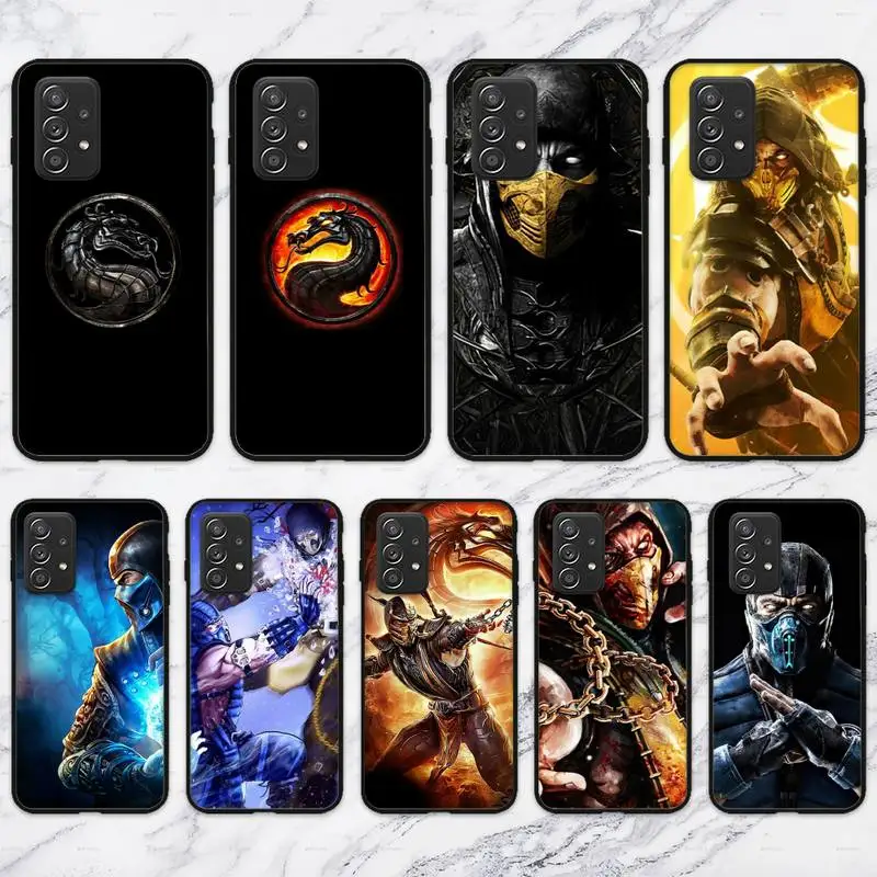 M-Mortal-Kombats Scorpion Mask Phone Case For Samsung Galaxy S10 S20 S21 Note10 20Plus Ultra Shell | Мобильные телефоны и