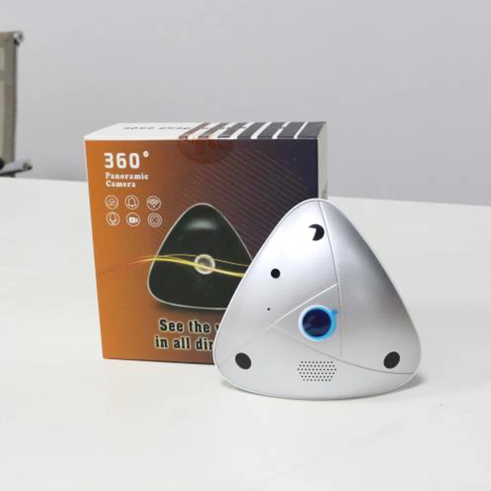 OUERTECH Full view wifi 360 градусов двухсторонняя аудио панорамная мини 3MP рыбий глаз Беспроводная Смарт IP vr камера Поддержка 64g