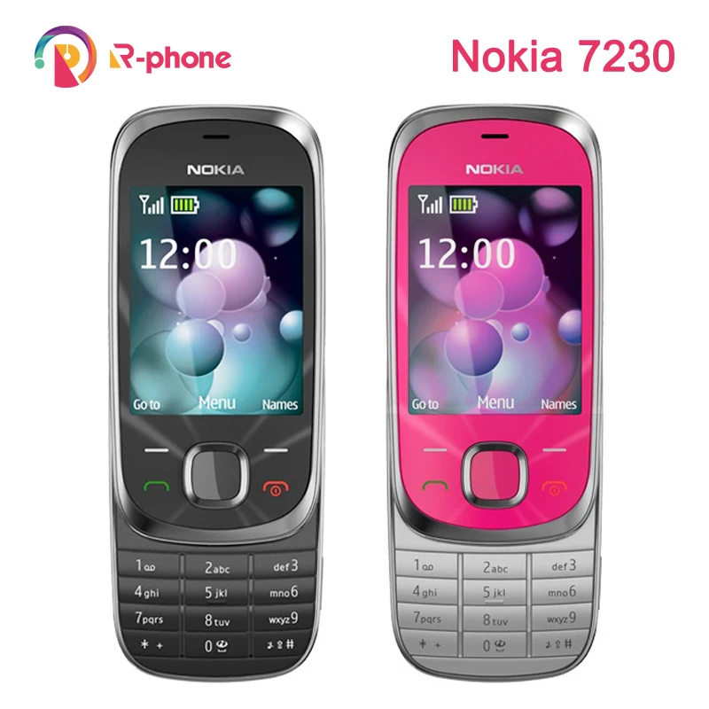 Восстановленный Оригинальный Nokia 7230 2G GSM разблокированный телефон и английская