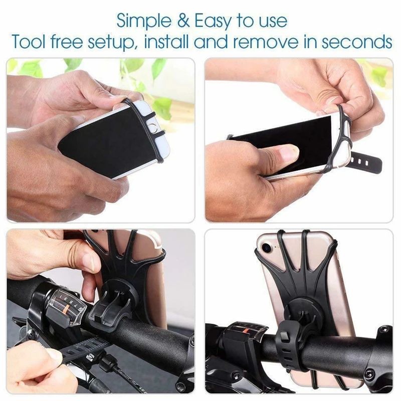 Motorcycle Handlebar Mount & Quick Grip Holder for iPhone XS (sku 52530)