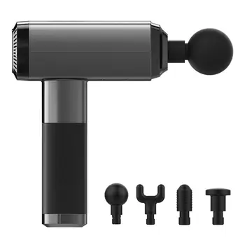 

Portable Handheld Percussion Deep Muscle Massager Gun Body Relaxation 4 Heads