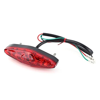 

Universal 12V Low power 15 LED Motorcycle waterproof Brake Stop Running Tail Light Rear Light for ATV Dirt Bike Yamaha Kawasaki