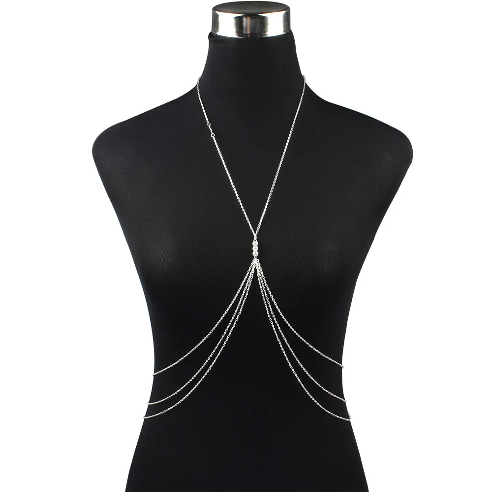 

Europe And America Hot Selling Accessories Women's Multilayer Alloy Electroplated Body Chain One-piece Pendant Body Pendant Acce