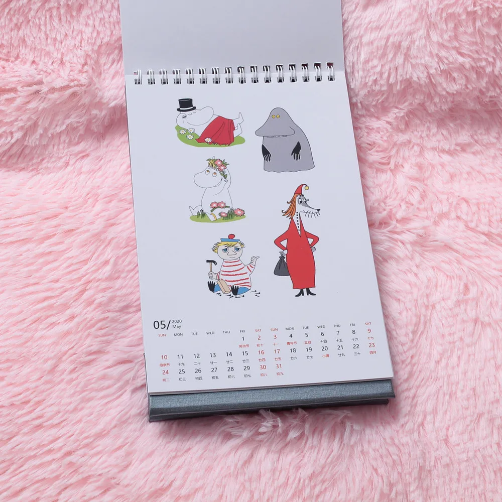 Moomin MUUMI care мультфильм коллекция игральная карта водонепроницаемая бумажная карта с мультипликационным рисунком милый календарь из печати