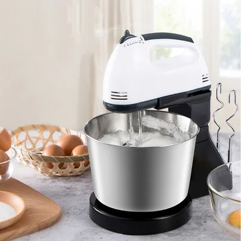 

Electric Food Mixer Table Stand Cake Whisk Blender Baking Whipping Cream Stand Cake Dough 7 Speed Dough Mixer Hand Egg Beater