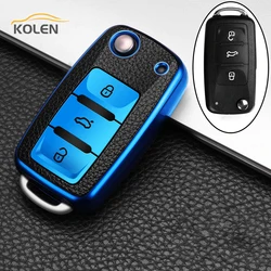 Custodia per chiave auto in TPU di pelle premium - Shell protettiva elegante e duratura