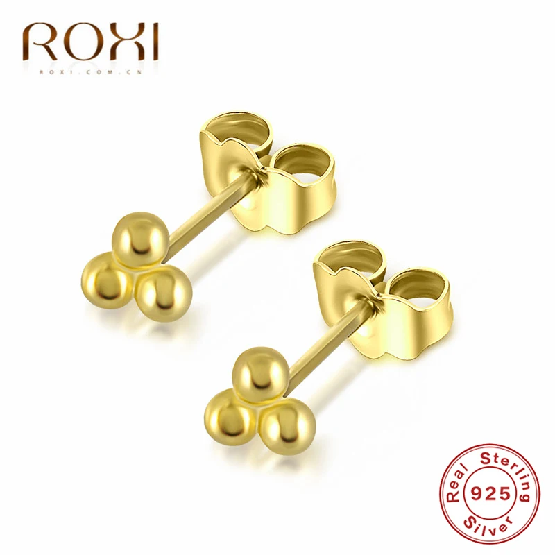 ROXI 100% Стерлинговое Серебро 925 пробы ювелирное изделие минималистичные серьги