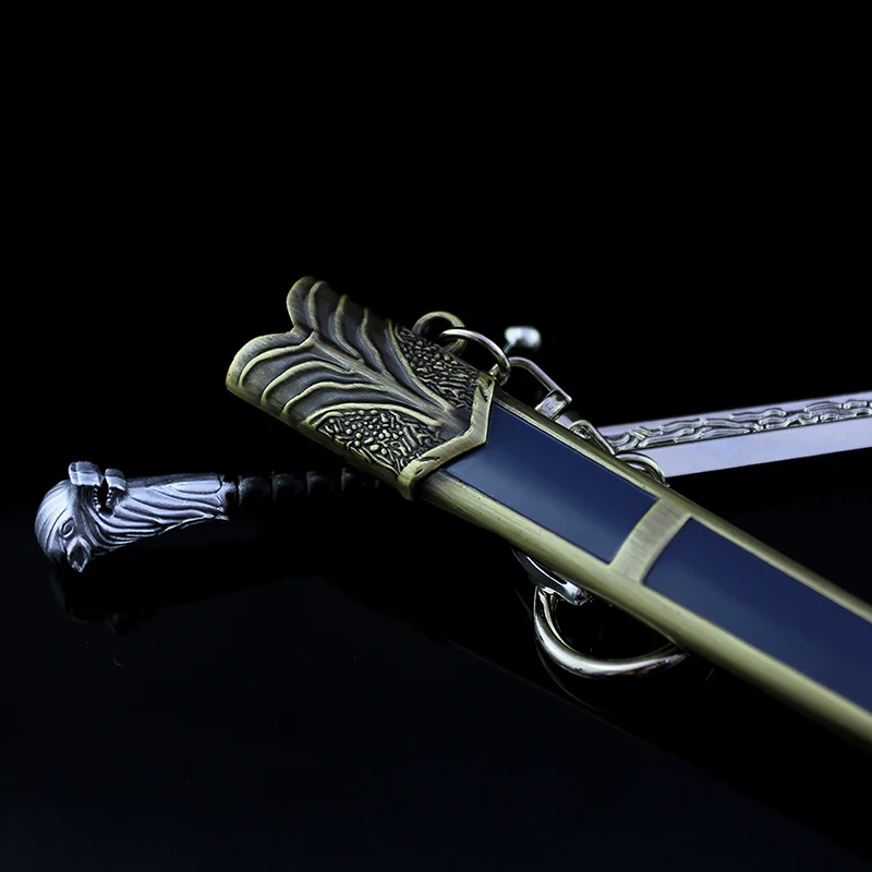 22 см Игра престолов диревольф имеет меч Longclaw Металлическая Модель Коллекция игрушек для детей Подарки