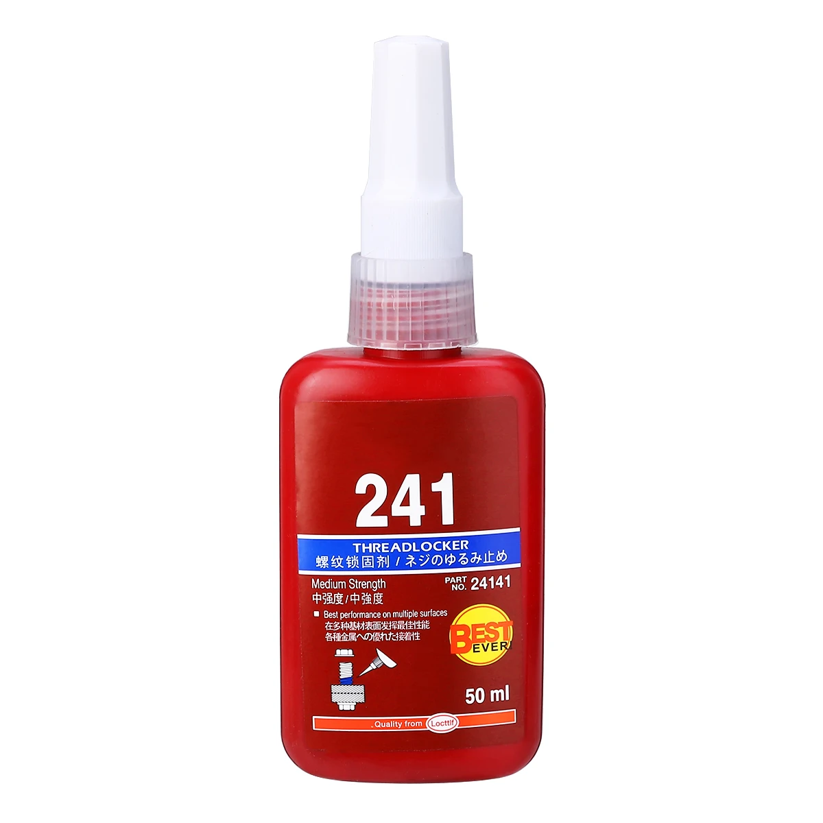 

1Pcs 50ml 241 Medium Strength Threadlocker Adhesive Glue Retaining Compound For Small Threads Up to M12