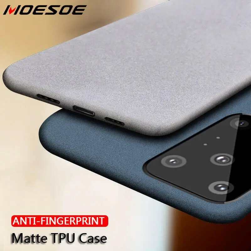 

Sandstone Grain Matte Slim Shockproof Soft Silicone Case Cover For Samsung S20 FE Note 20 Ultra 10 9 8 S10 S9 S8 Plus M51 Case