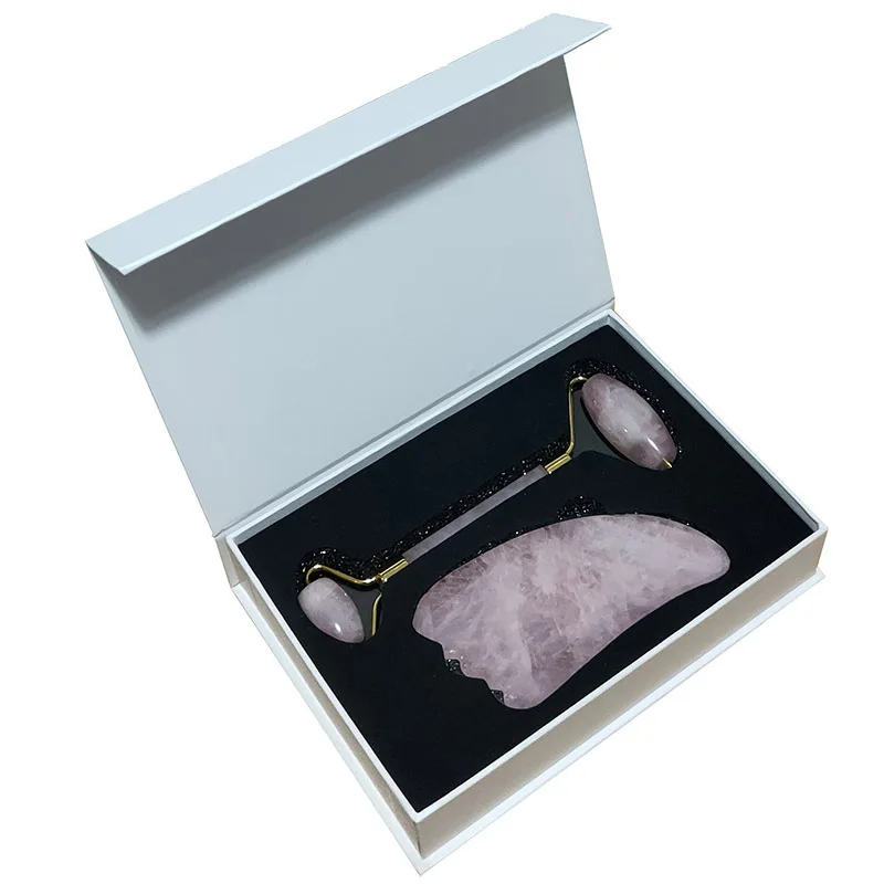 Kaufen Natürliche Gesichts Schönheit Massage Werkzeug Jade Roller Gua Sha Stein Jade Massager Gesicht Hebe Werkzeuge Haut Massage Guasha Werkzeug Mit box