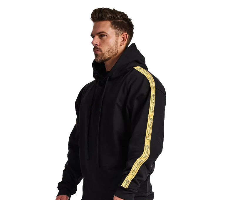 Hoodie 01 Спортивный костюм, мужской комплект, спортивный костюм для бега, комплект из двух предметов, хлопковая толстовка с капюшоном и мужские повседневные штаны, осенне-зимний спортивный костюм в полоску - Цвет: Hoodie 01