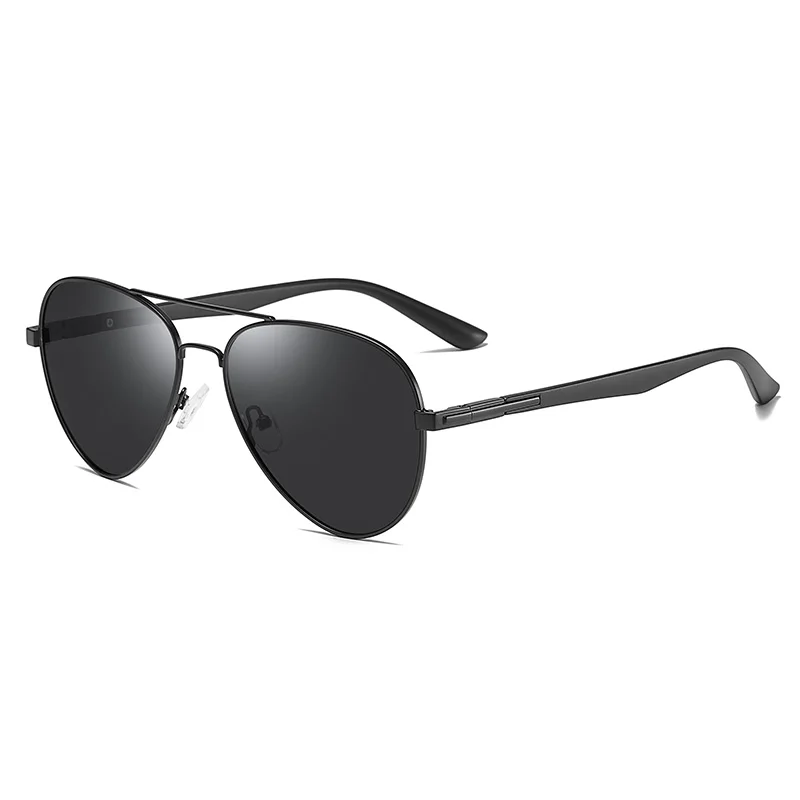 C1 Black Black Pro Acme, фирменный дизайн, пилот, поляризационные солнцезащитные очки, мужские, Ретро стиль, металлическая оправа, для вождения, солнцезащитные очки, мужские, оттенки для женщин, UV400, PC1321 - Цвет линз: C1 Black Black